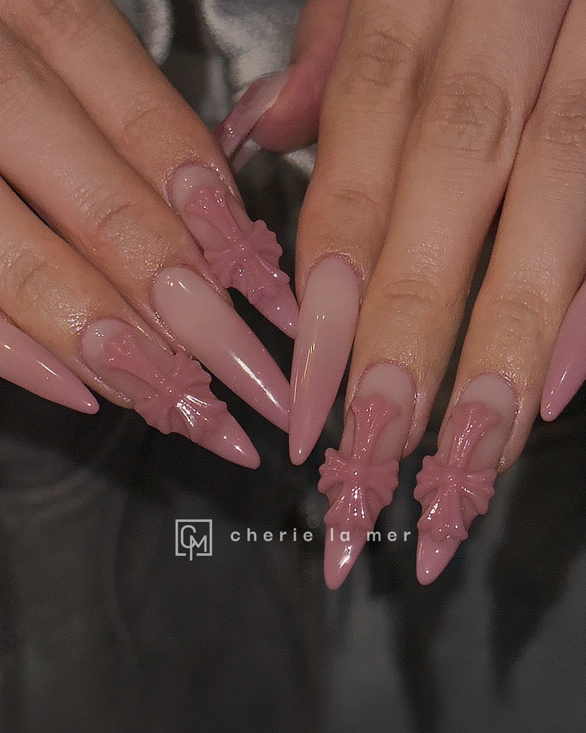 #045 Smoky Pink 3D Cross